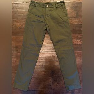 Birddogs Dark Army Green Pants with Orange Lining